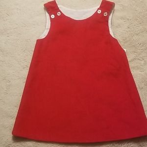 James & Lottie Red Corduroy Jumper